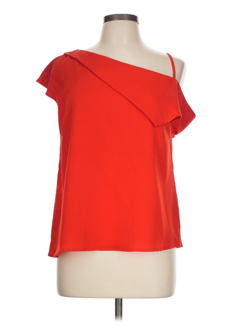 TCEF Red One-Shoulder Ruffle Women's Top